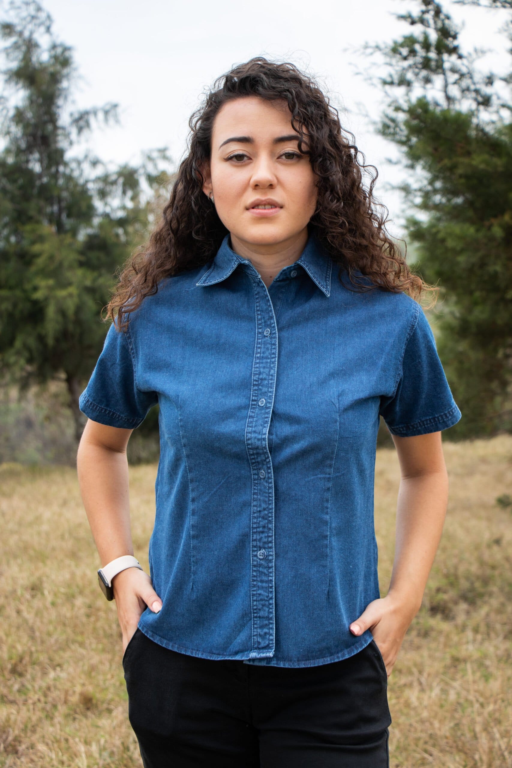 Blusa de Lona Tipo Oxford - Imagen 4