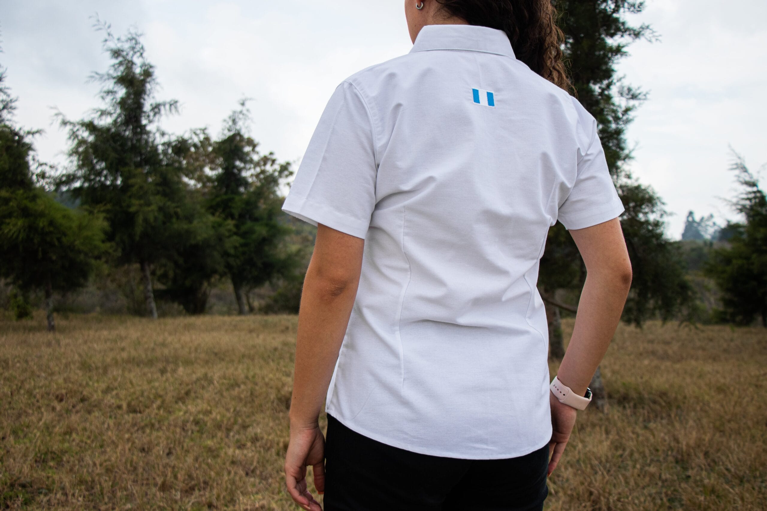 Blusa Manga Corta Tipo Oxford - Imagen 4