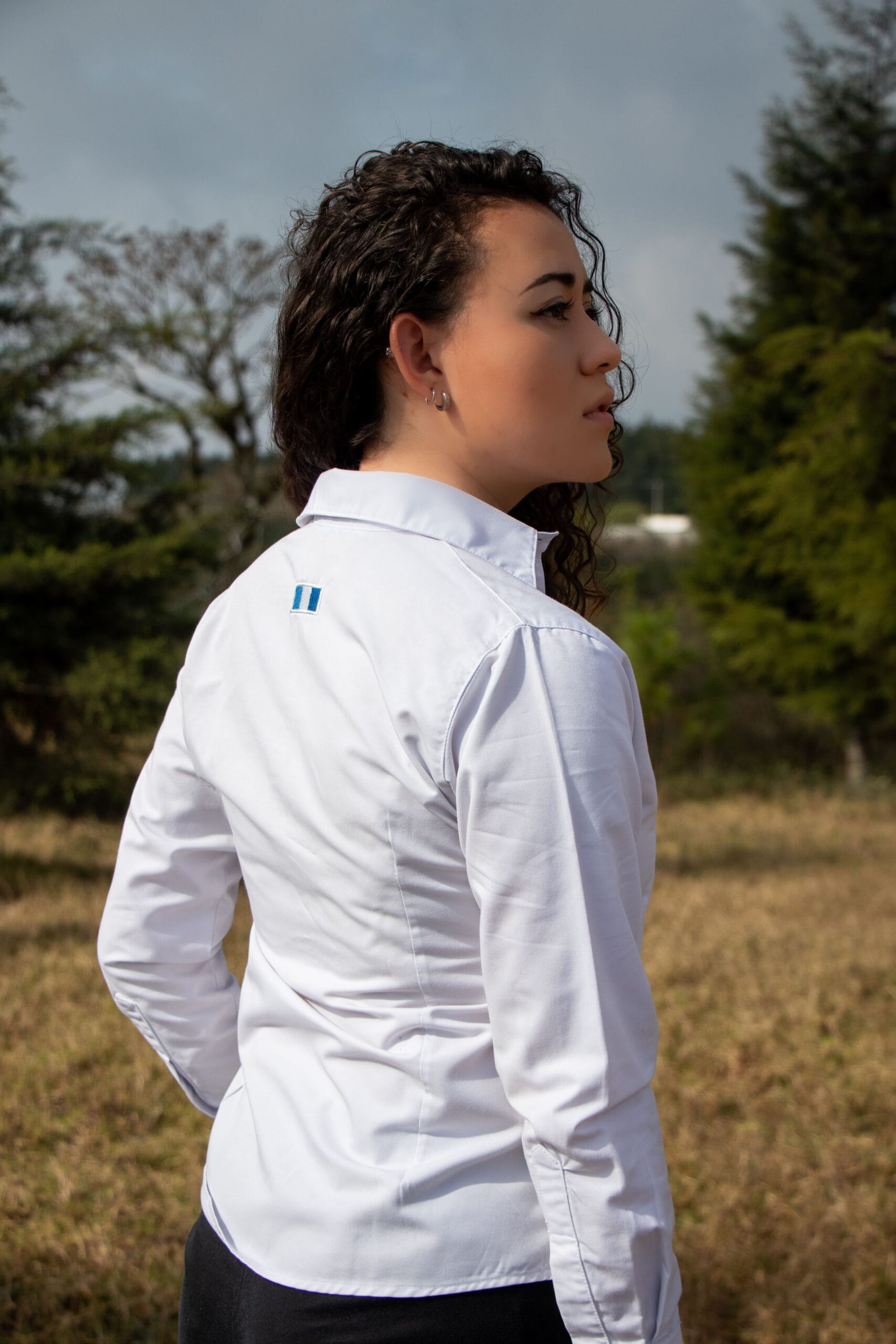 Blusa Manga Larga Tipo Oxford - Imagen 2