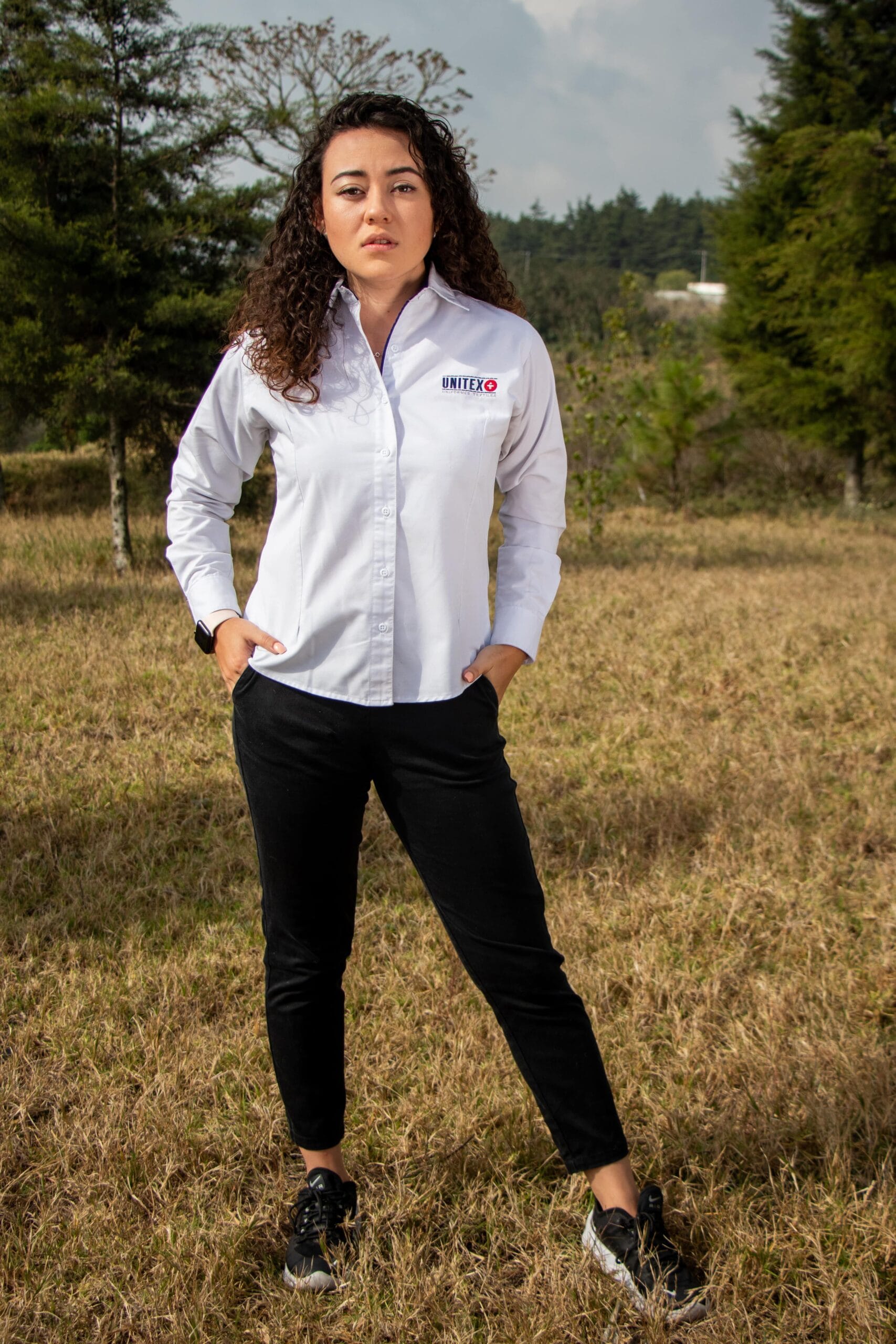 Blusa Manga Larga Tipo Oxford - Imagen 5